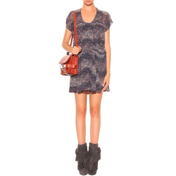 ISABEL MARANT Nesto Silk Dress Size 12 - Picture 3 of 5